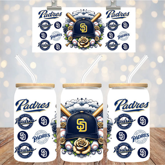 16 oz Uv Dtf Cup Wrap Baseball 978