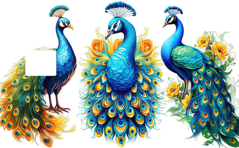 UVDTF Credit Card Skin Peacocks 5054