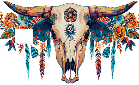UVDTF Credit Card Skin Western Skull 5015
