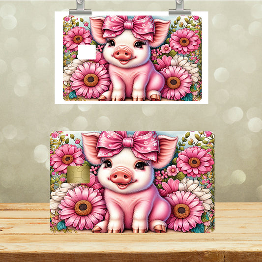 UVDTF Credit Card Skin Cute Pig 5069