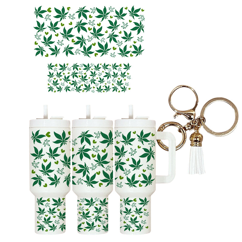 UVDTF Mini Tumbler Wrap 420 Leaves 4044