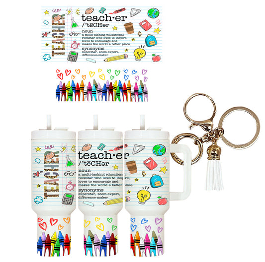 UVDTF Mini Tumbler Wrap Teacher 4211