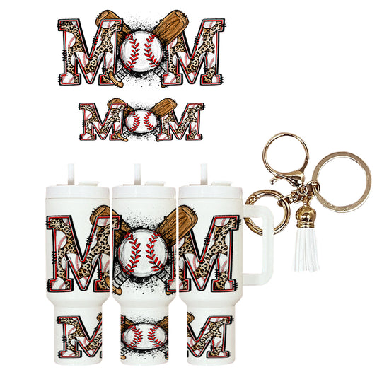 UVDTF Mini Tumbler Wrap Baseball Mom 4056