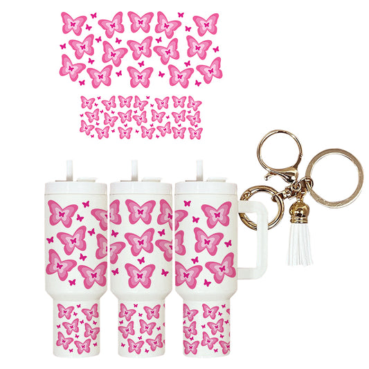 UVDTF Mini Tumbler Wrap Butterflies 4178