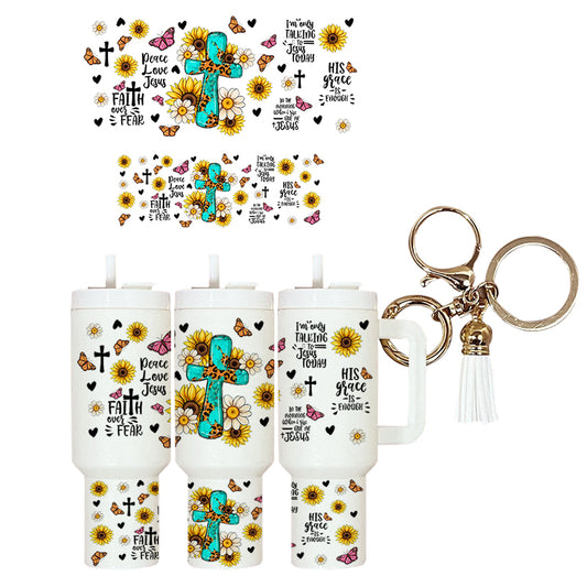 UVDTF Mini Tumbler Wrap Faith 4063