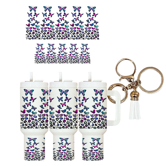 UVDTF Mini Tumbler Wrap Butterflies 4045