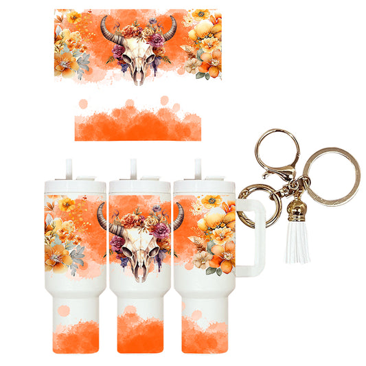 UVDTF Mini Tumbler Western Skull Head 4151
