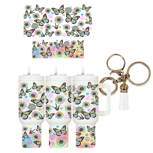 UVDTF Mini Tumbler Wrap Butterflies 4144