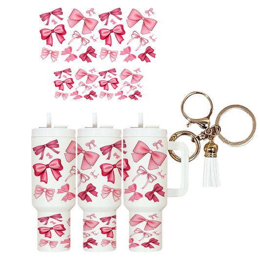UVDTF Mini Tumbler Wrap Cute Bows 4179