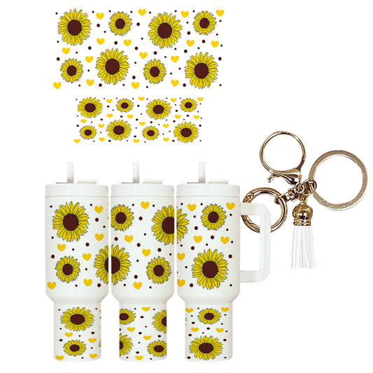 UVDTF Mini Tumbler Wrap Sunflowers 4177