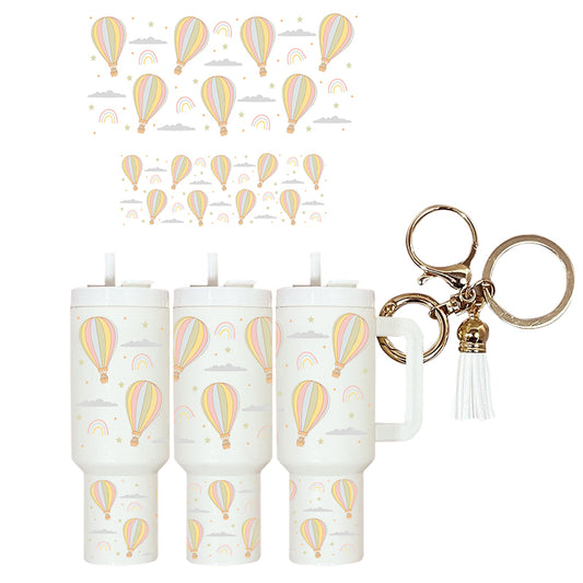 UVDTF Mini Tumbler Wrap Hot Air Balloons 4143
