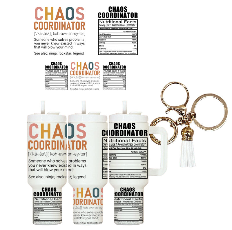 UVDTF Mini Tumbler Wrap Chaos Coordinator 4227