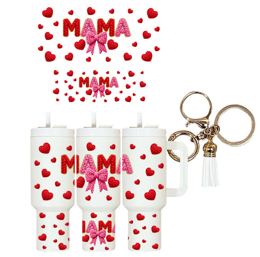 UVDTF Mini Tumbler Wrap Faux Yarn Mama 4224