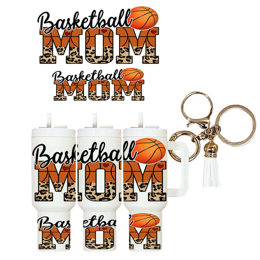 UVDTF Mini Tumbler Wrap Basketball Mom 4136