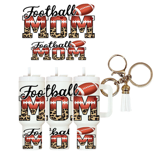 UVDTF Mini Tumbler Wrap Football Mom 4137