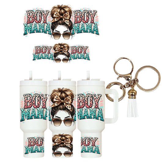 UVDTF Mini Tumbler Wrap Boy Mama 4129