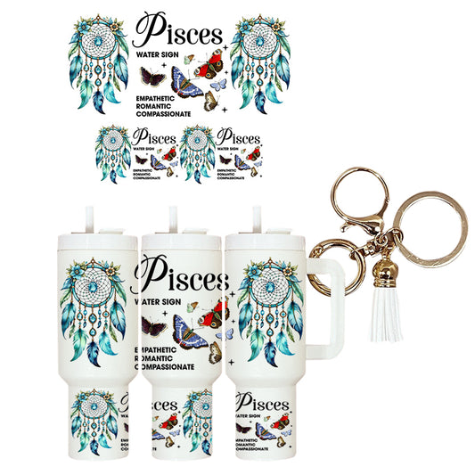 UVDTF Mini Tumbler Wrap Pisces 4127