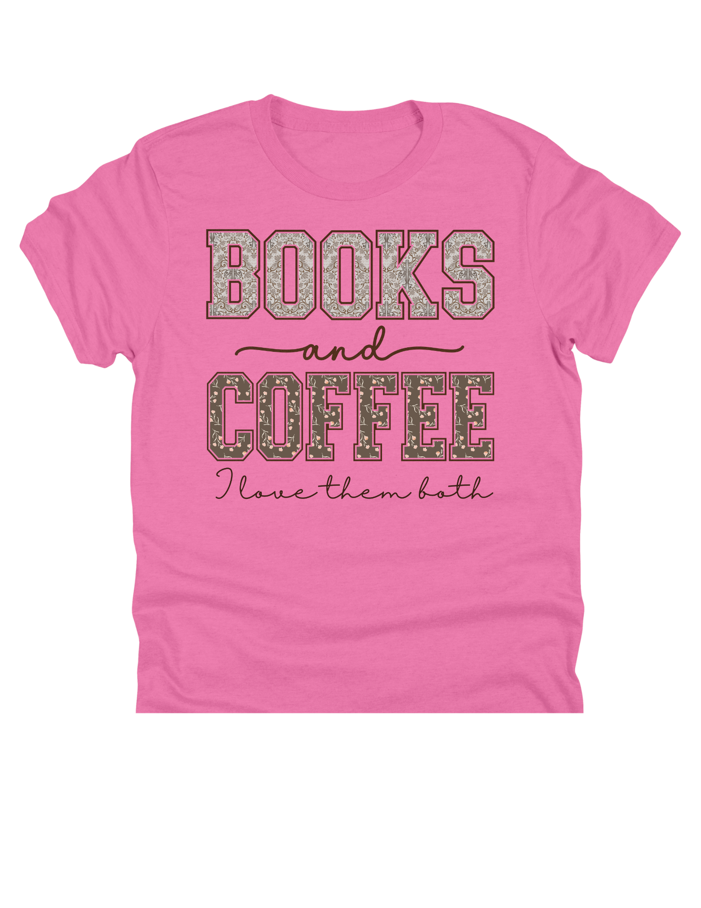 11" DTF Ready to Press - Books and Coffee Vintage Floral | 0104