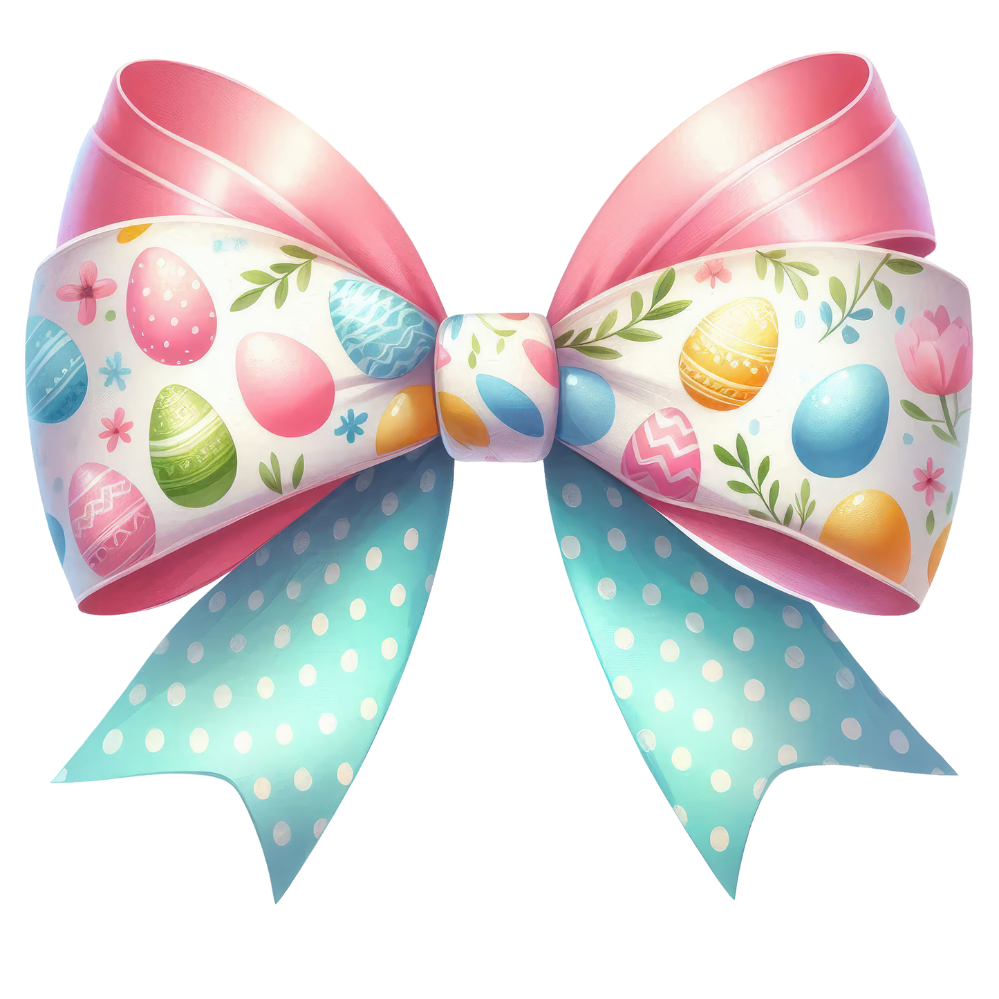 11" DTF Print Ready to Press Easter Bow