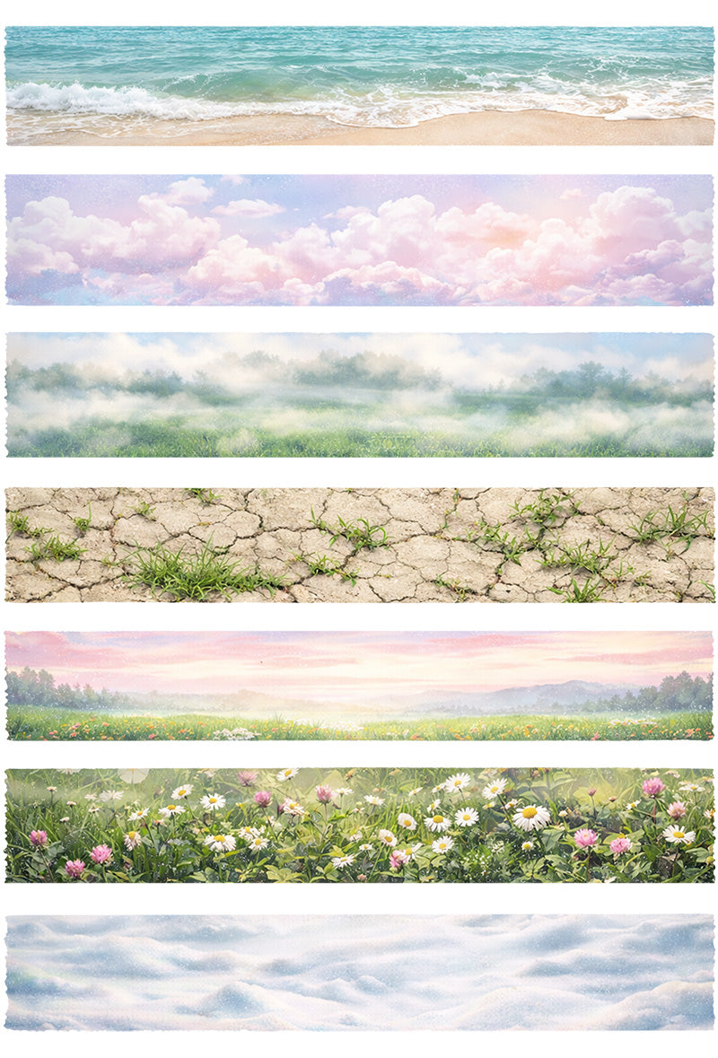 UVDTF 9.5 x 14 Element Sheet Nature Scene Borders 1025
