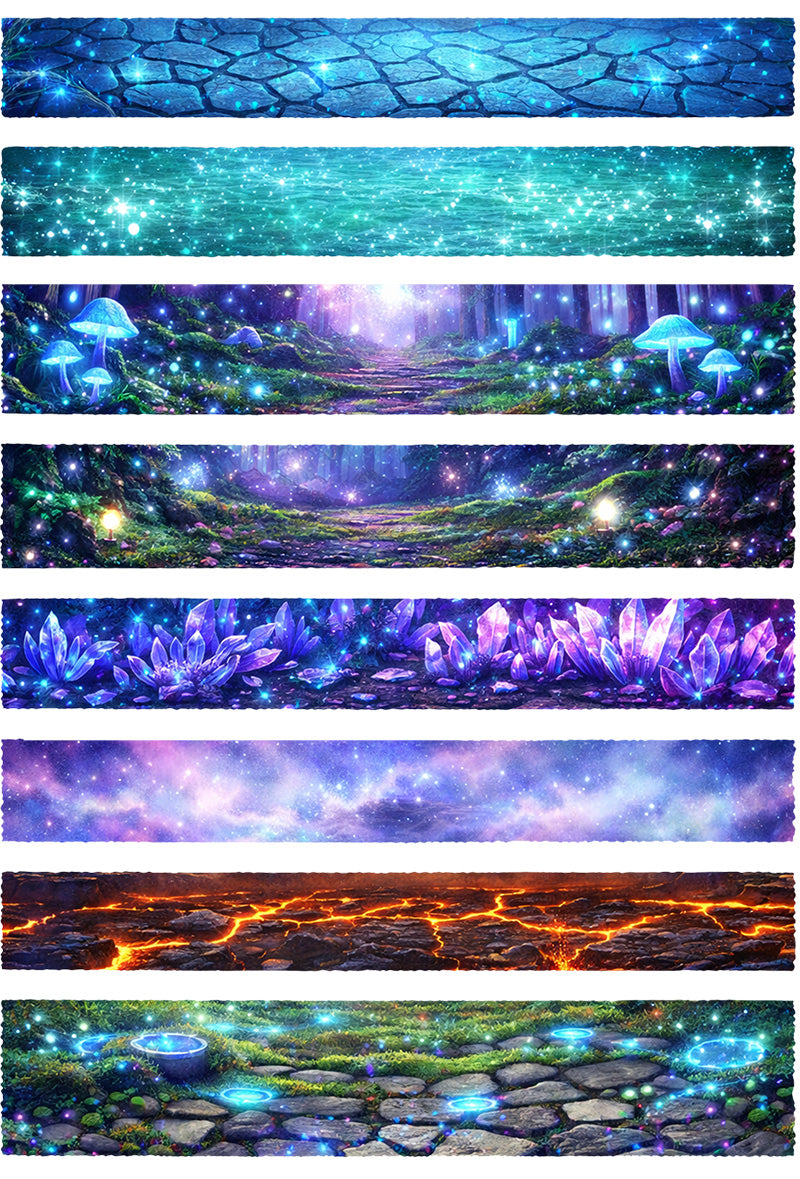 UVDTF 9.5 x 14 Element Sheet Enchanted Fantasy Borders 1023