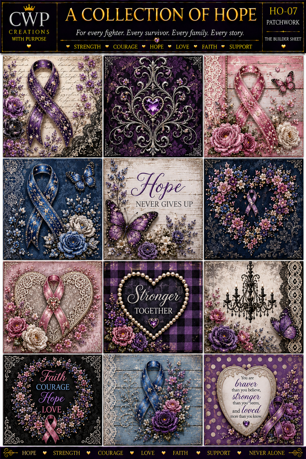 A Collection of Hope | Cancer Awareness UVDTF Collection | 23 Designs | CWP EXCLUSIVE