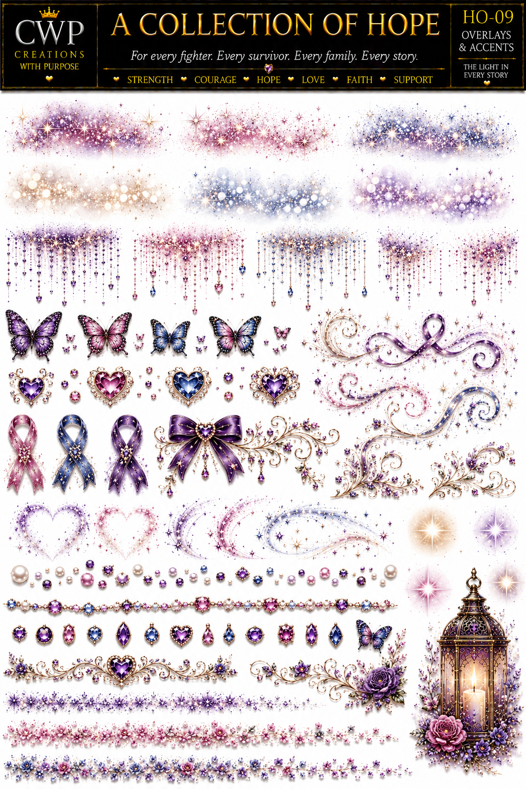 A Collection of Hope | Cancer Awareness UVDTF Collection | 23 Designs | CWP EXCLUSIVE