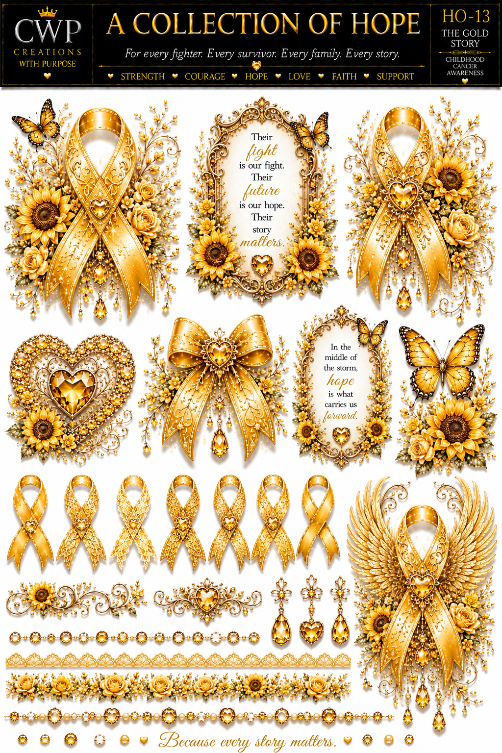 A Collection of Hope | Cancer Awareness UVDTF Collection | 23 Designs | CWP EXCLUSIVE