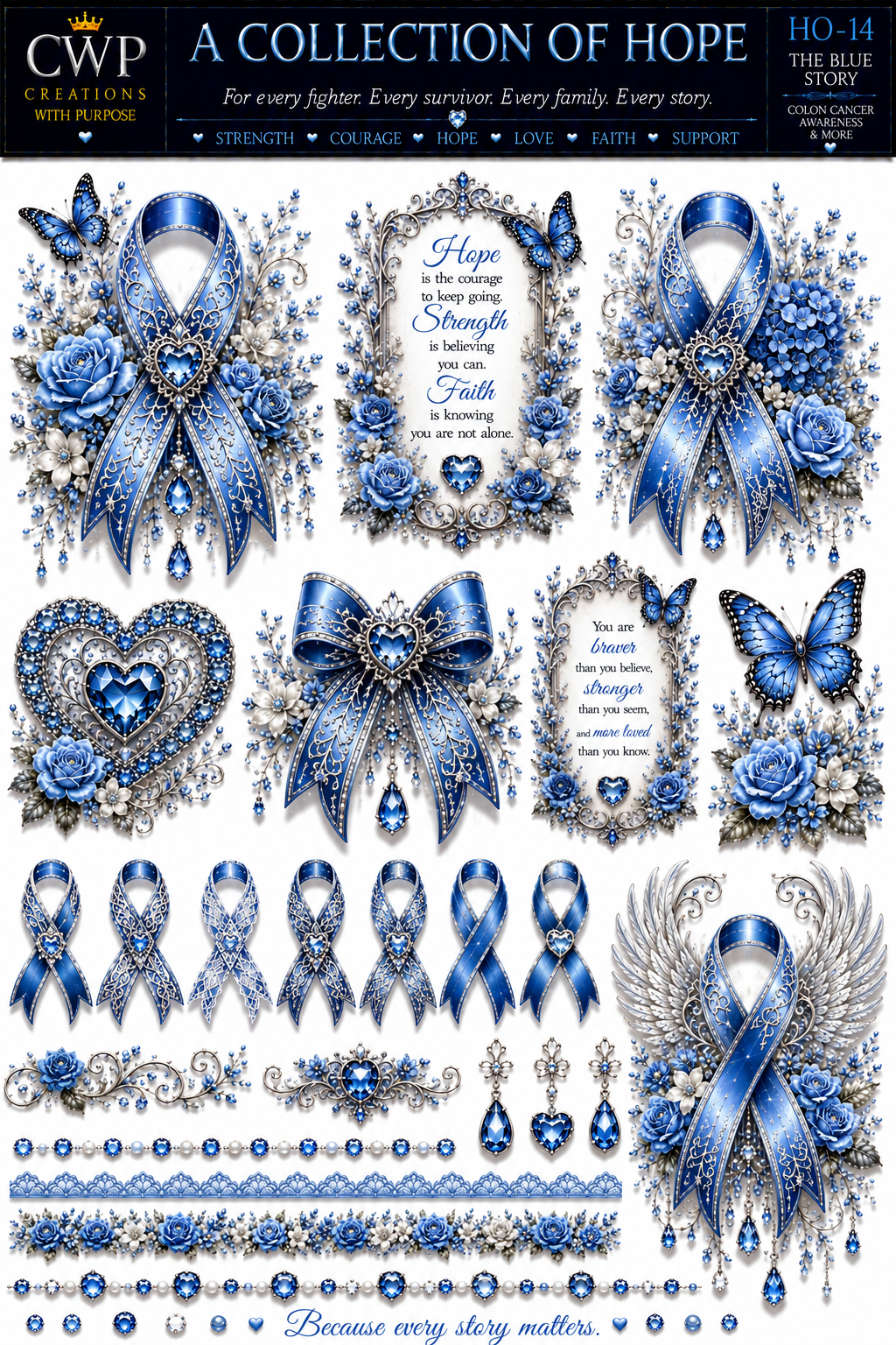 A Collection of Hope | Cancer Awareness UVDTF Collection | 23 Designs | CWP EXCLUSIVE