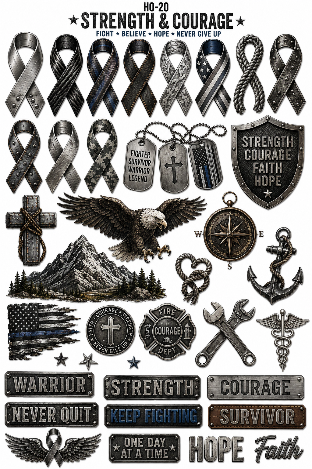 A Collection of Hope | Cancer Awareness UVDTF Collection | 23 Designs | CWP EXCLUSIVE