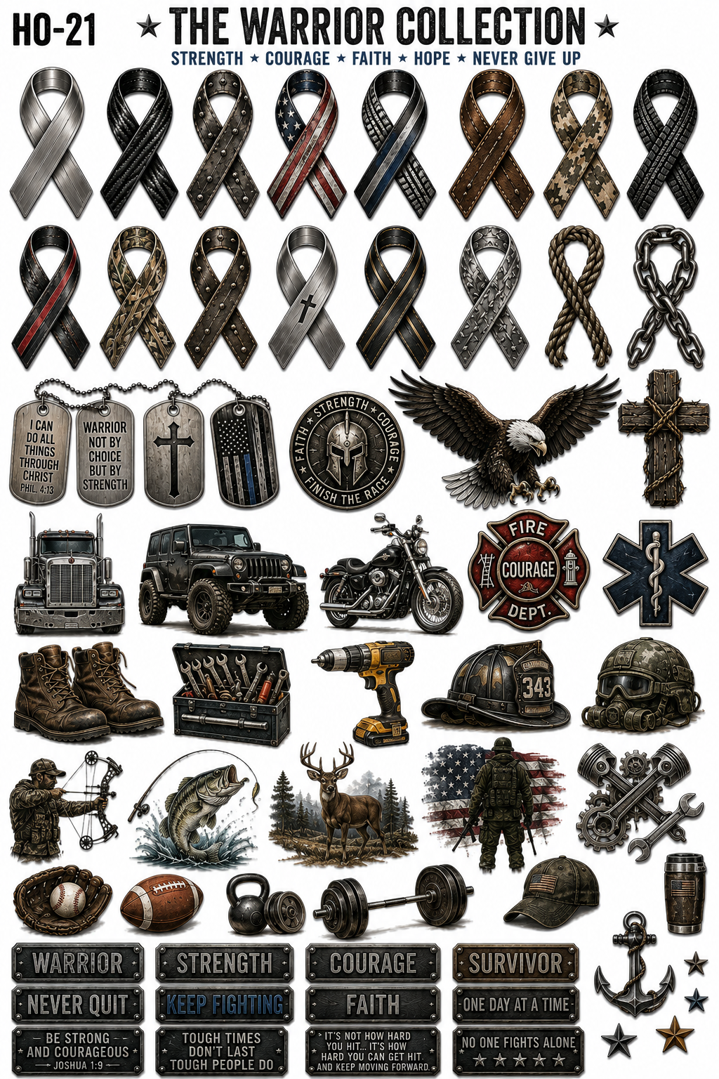 A Collection of Hope | Cancer Awareness UVDTF Collection | 23 Designs | CWP EXCLUSIVE