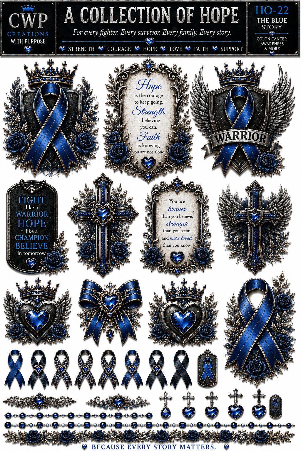 A Collection of Hope | Cancer Awareness UVDTF Collection | 23 Designs | CWP EXCLUSIVE