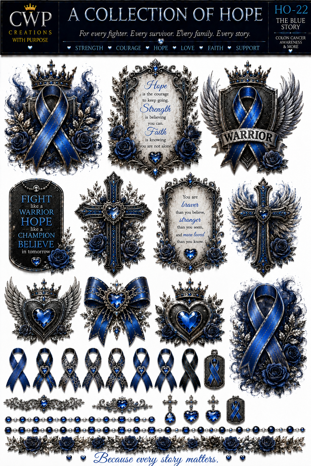 A Collection of Hope | Cancer Awareness UVDTF Collection | 23 Designs | CWP EXCLUSIVE