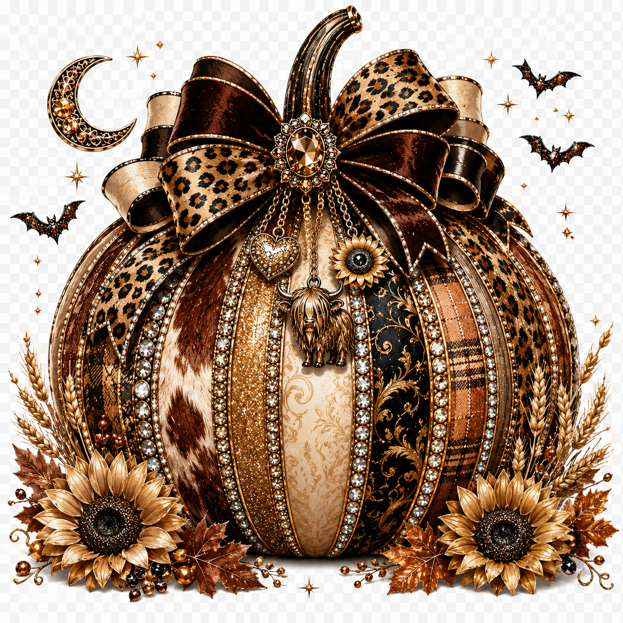 Jeweled Pumpkin Collection | 11" Ready to Press DTF Transfers | 9 CWP Exclusive Designs