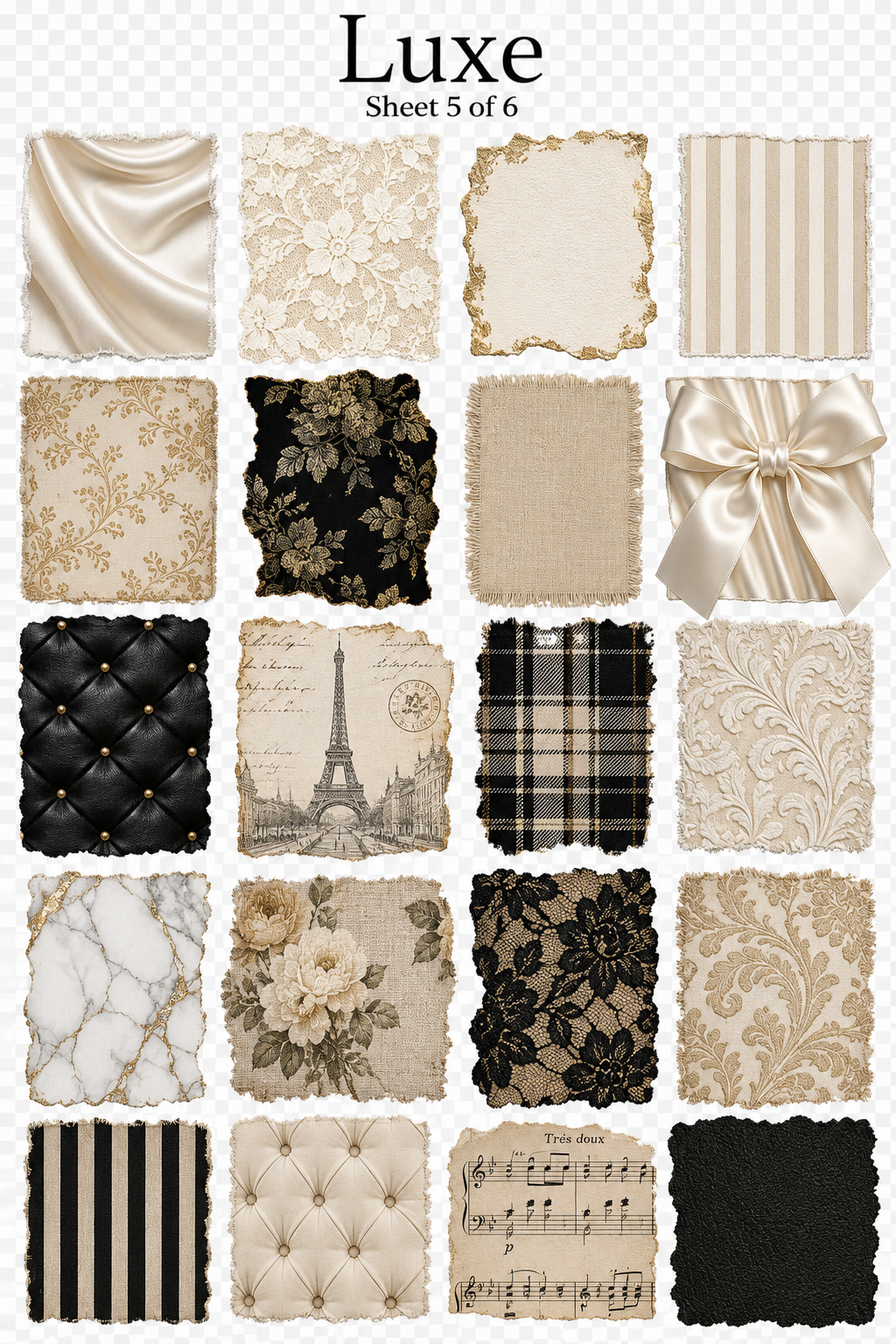 Luxe Wedding UVDTF Element Sheets | Wedding & Newlywed Designs | 894