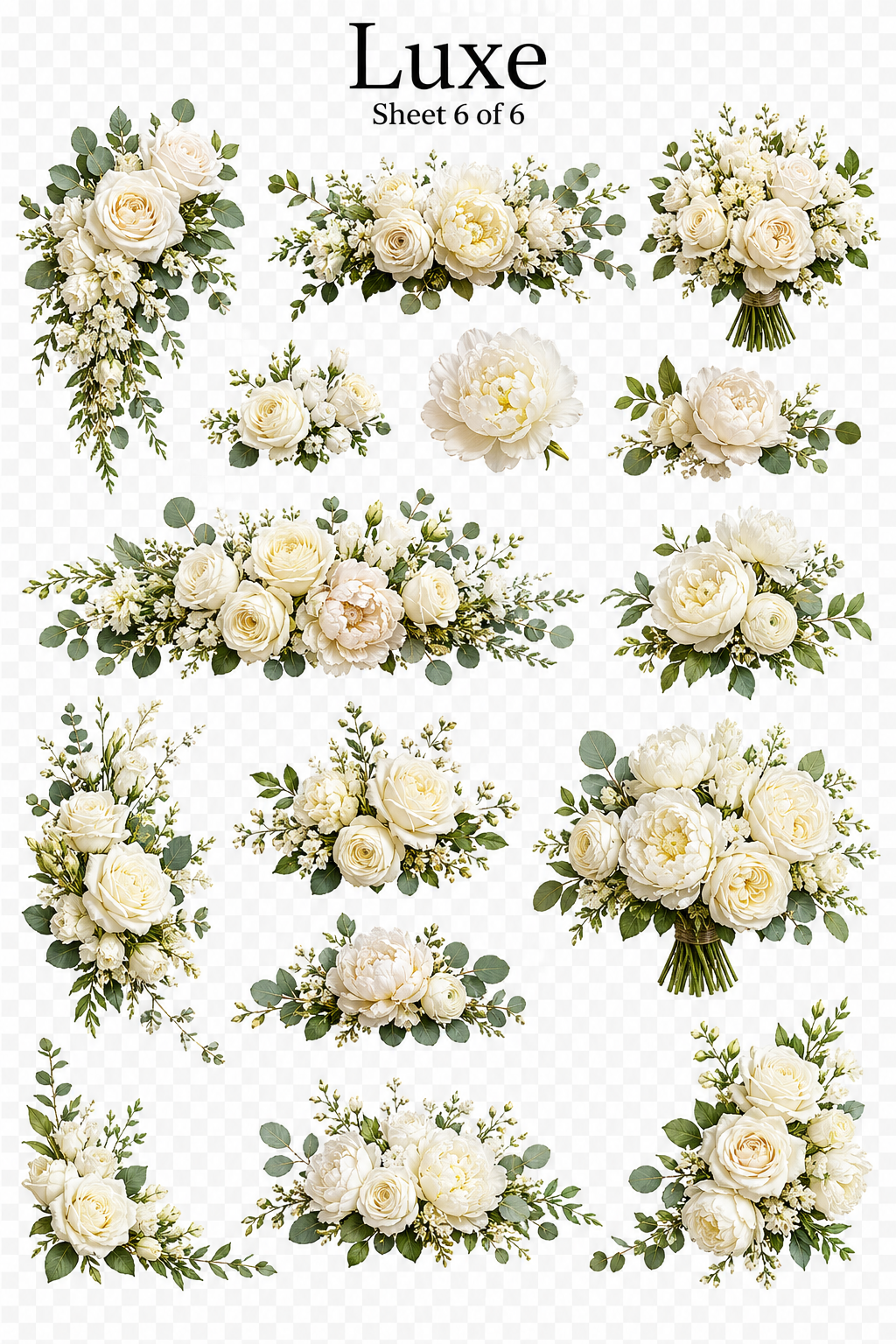 Luxe Wedding UVDTF Element Sheets | Wedding & Newlywed Designs | 894