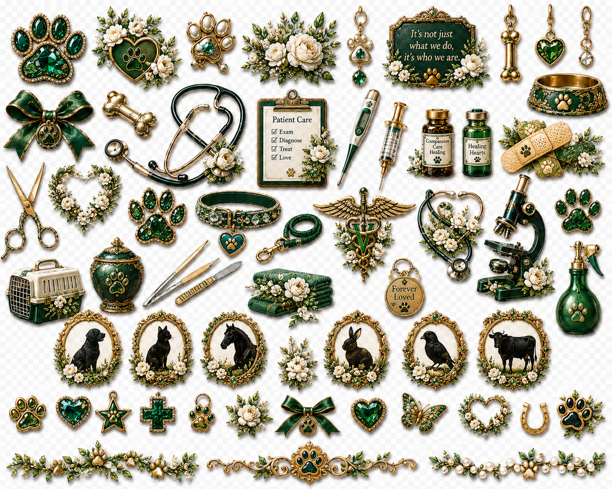 Veterinary Society UVDTF Element Sheets | Veterinarian & Vet Tech Designs | 887