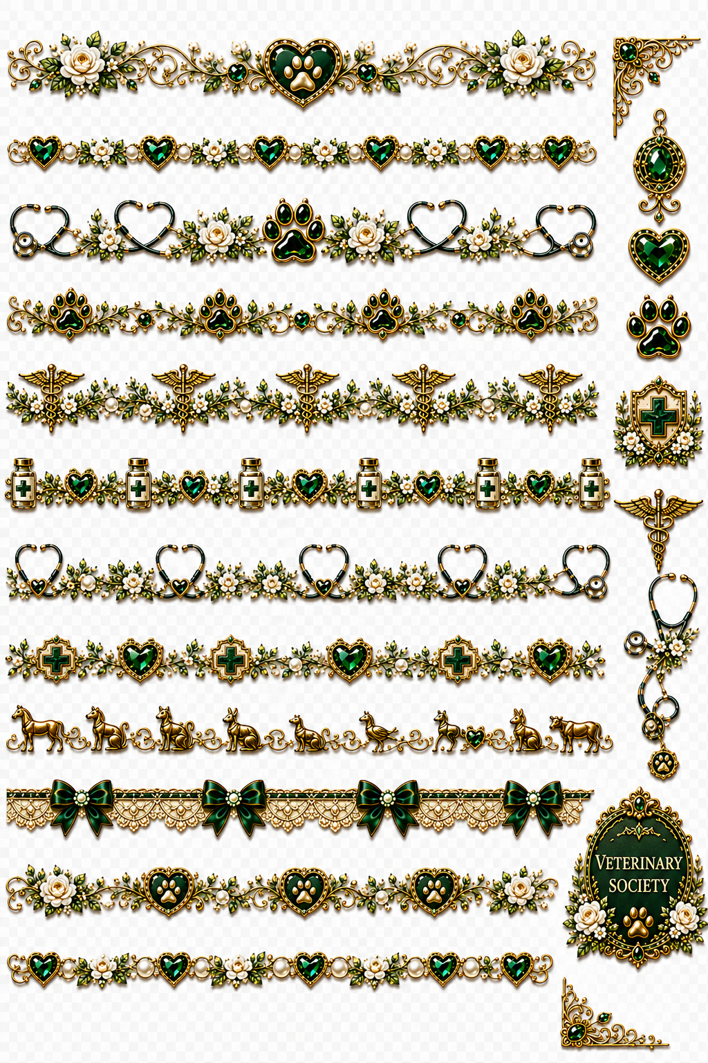 Veterinary Society UVDTF Element Sheets | Veterinarian & Vet Tech Designs | 887