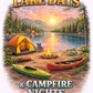 11" DTF Ready to Press - Lake Days & Campfire Nights| 0272