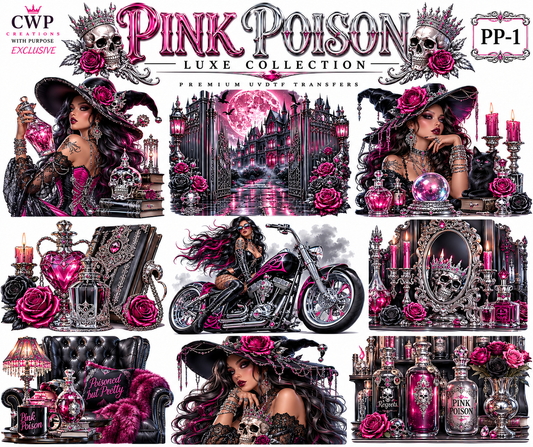 Pink Poison Luxe Collection | Premium UVDTF | 9 x 14