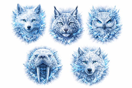 UVDTF 9.5 x 14 Element Sheet Ice Wildlife 988