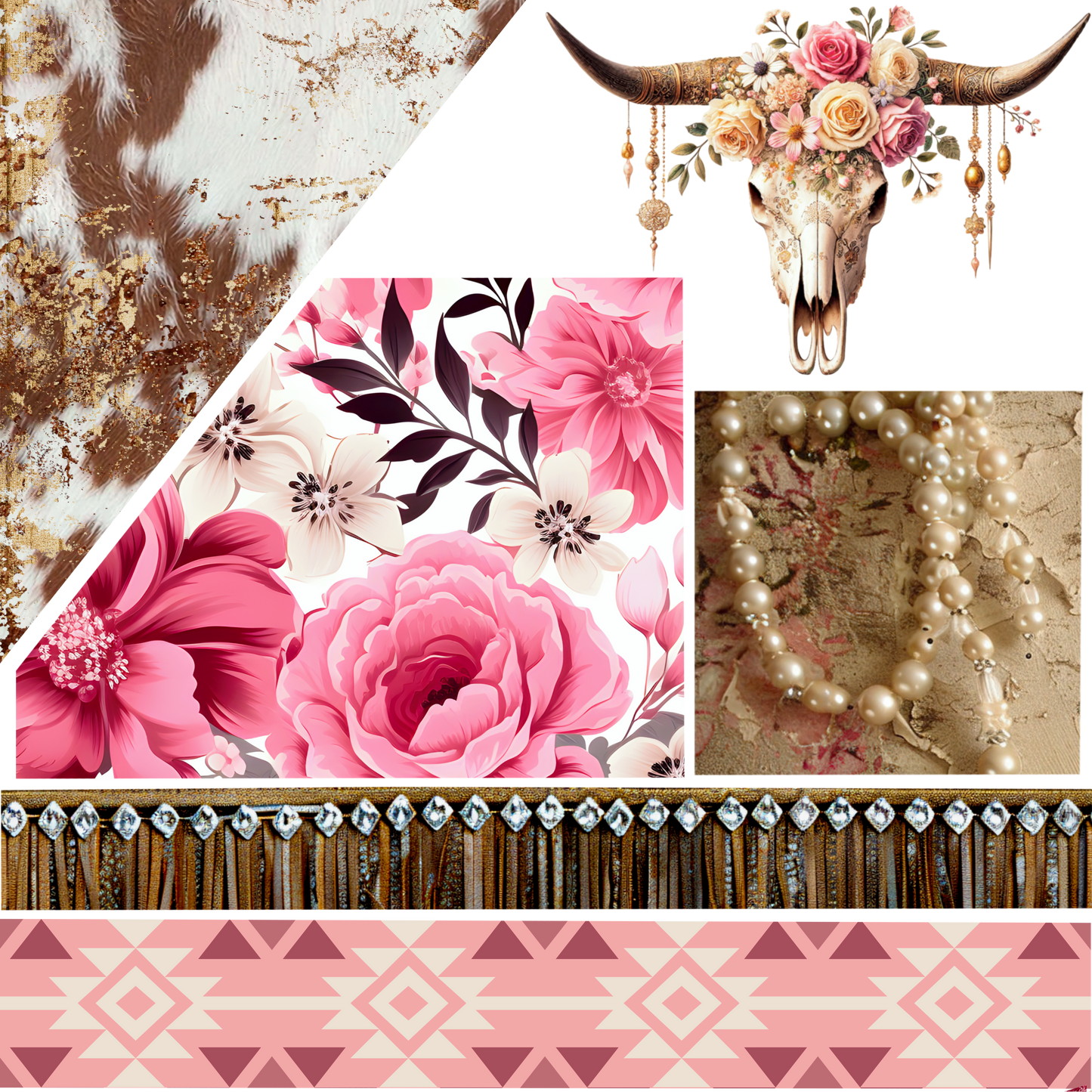 UVDTF 9.5 x 8.5 Element Sheet Floral Western 6000