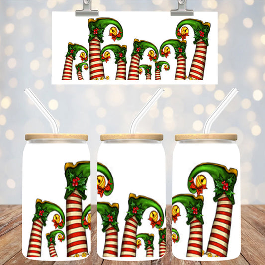16 oz Uv Dtf Cup Wrap Elf Feet 1144