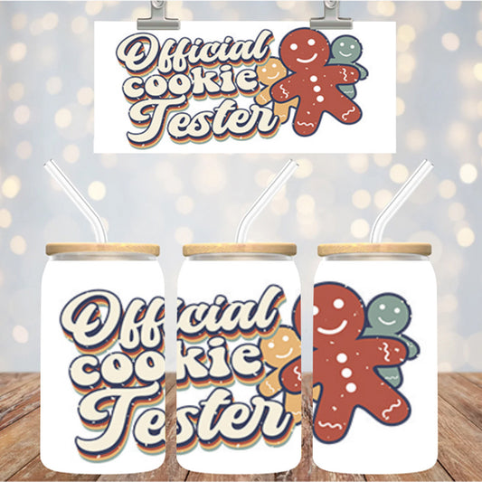16 oz Uv Dtf Cup Wrap Official Cookie Tester 1135