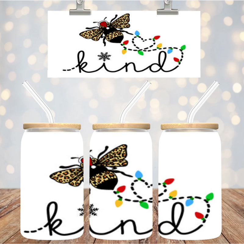 16 oz Uv Dtf Cup Wrap Be Kind 1140