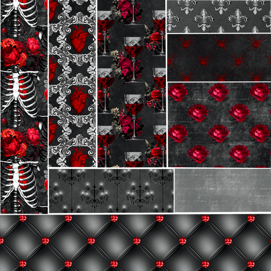 UVDTF 9.5 x 8.5 Element Sheet Dark Romance 6041