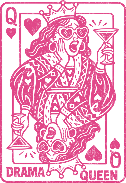 11" DTF Print Ready to Press Drama Queen