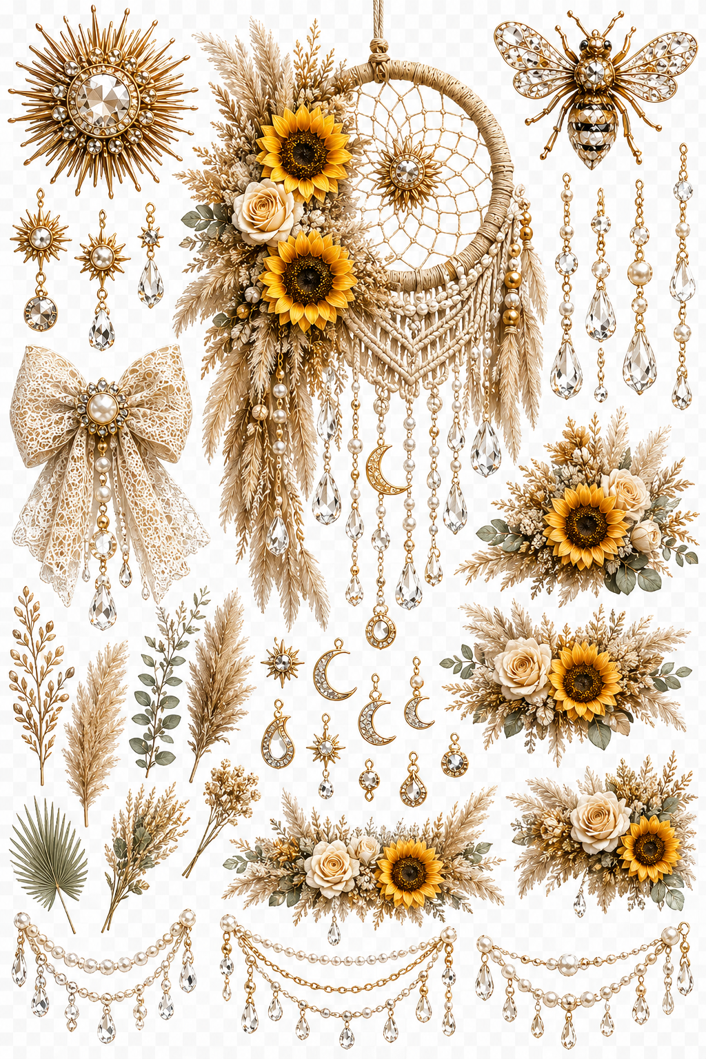 Boho Collection | UVDTF 9.5 x14 Element Sheets 829