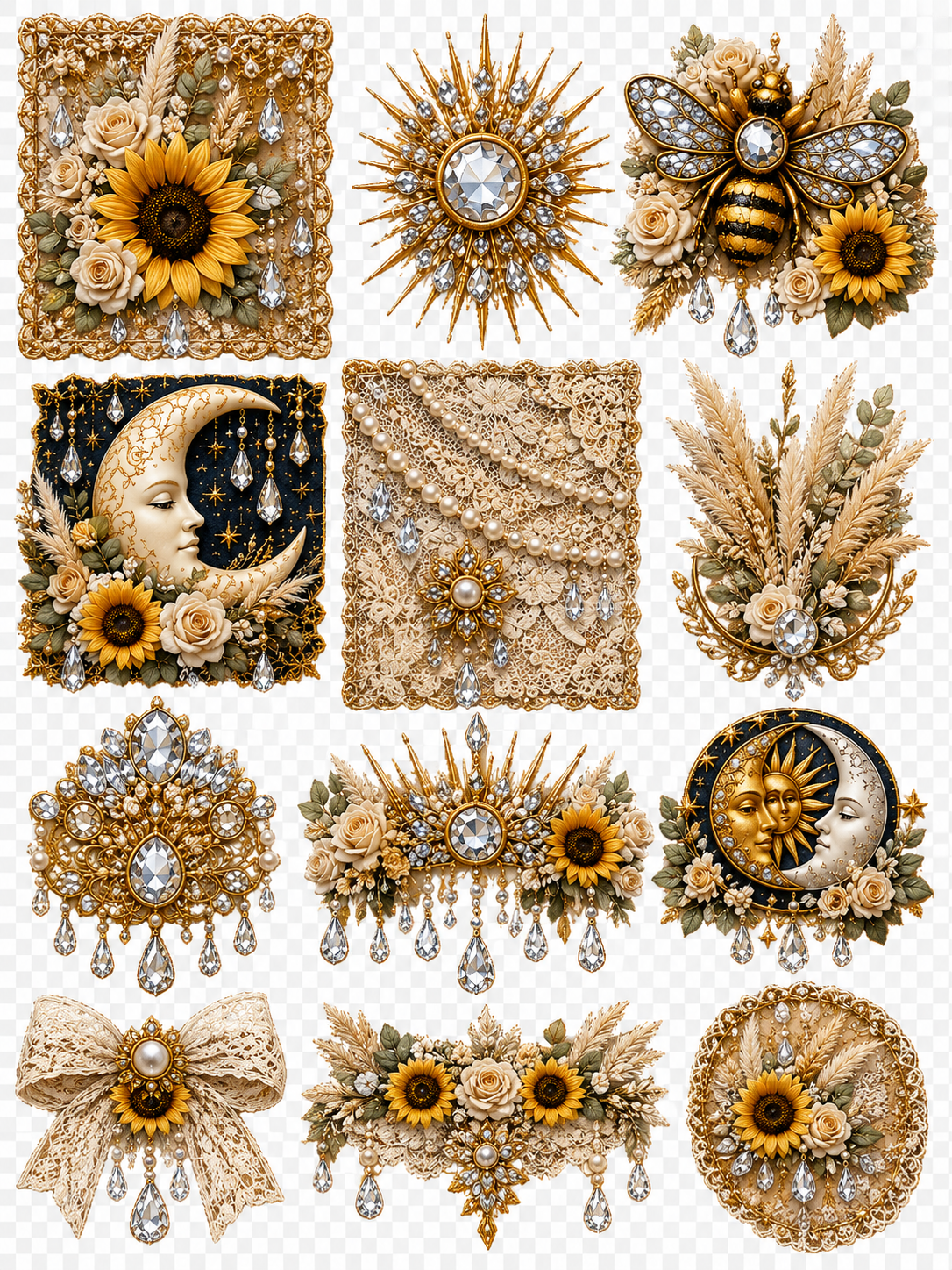 Boho Collection | UVDTF 9.5 x14 Element Sheets 829