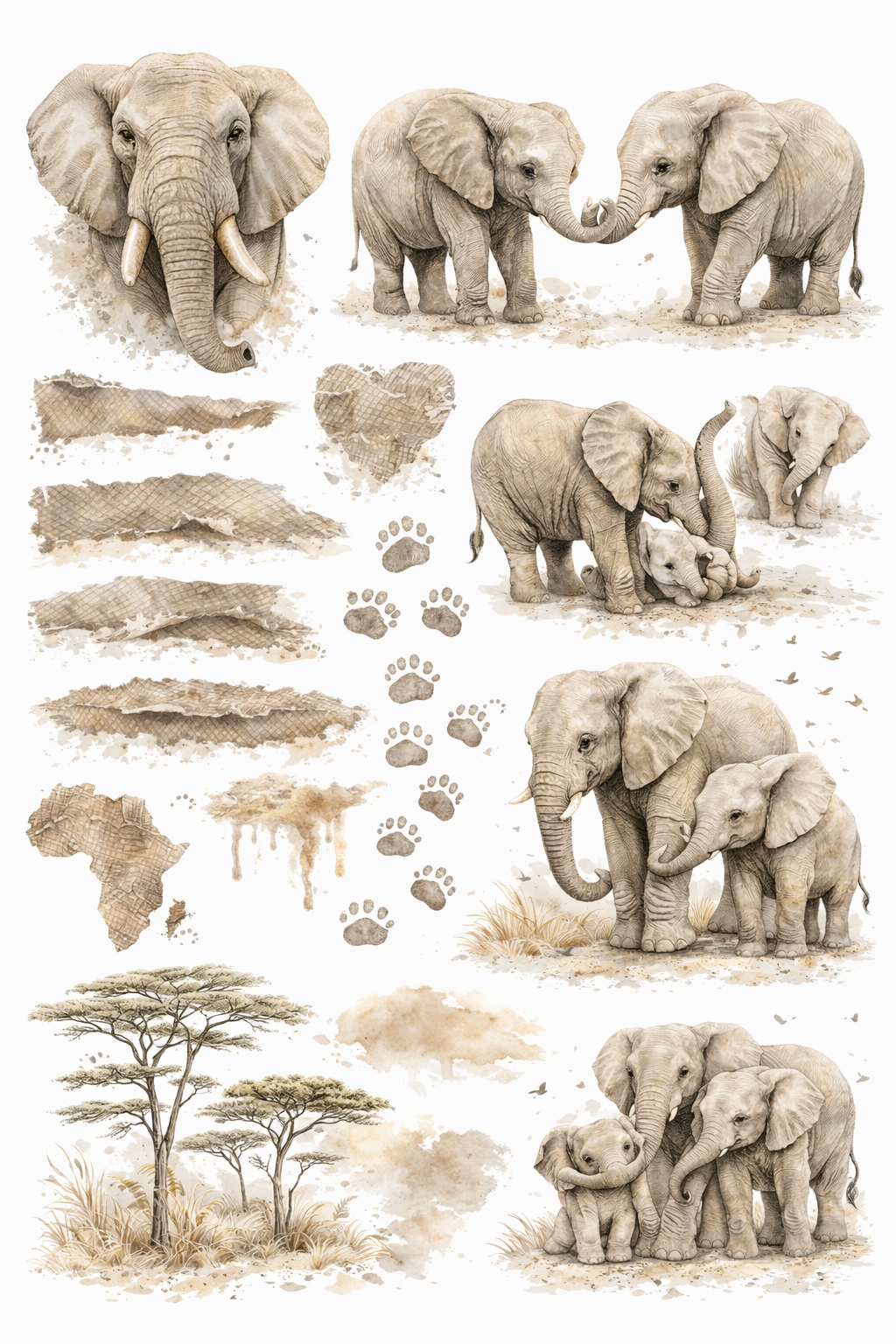 Safari Collection | UVDTF 9.5 x14 Element Sheets